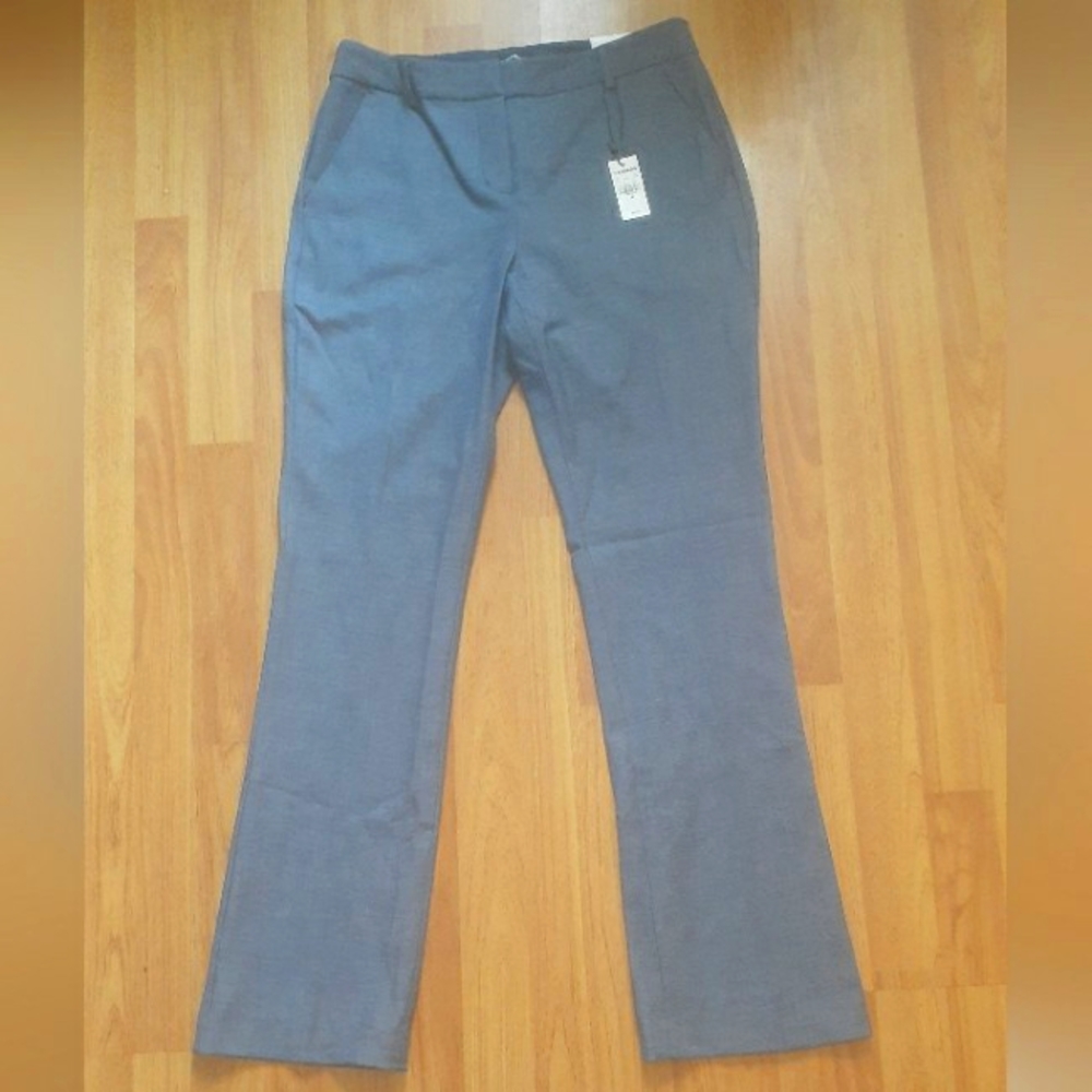 NWT! Express Blue Melange Columnist Mid Rise Pants - 8 Regular